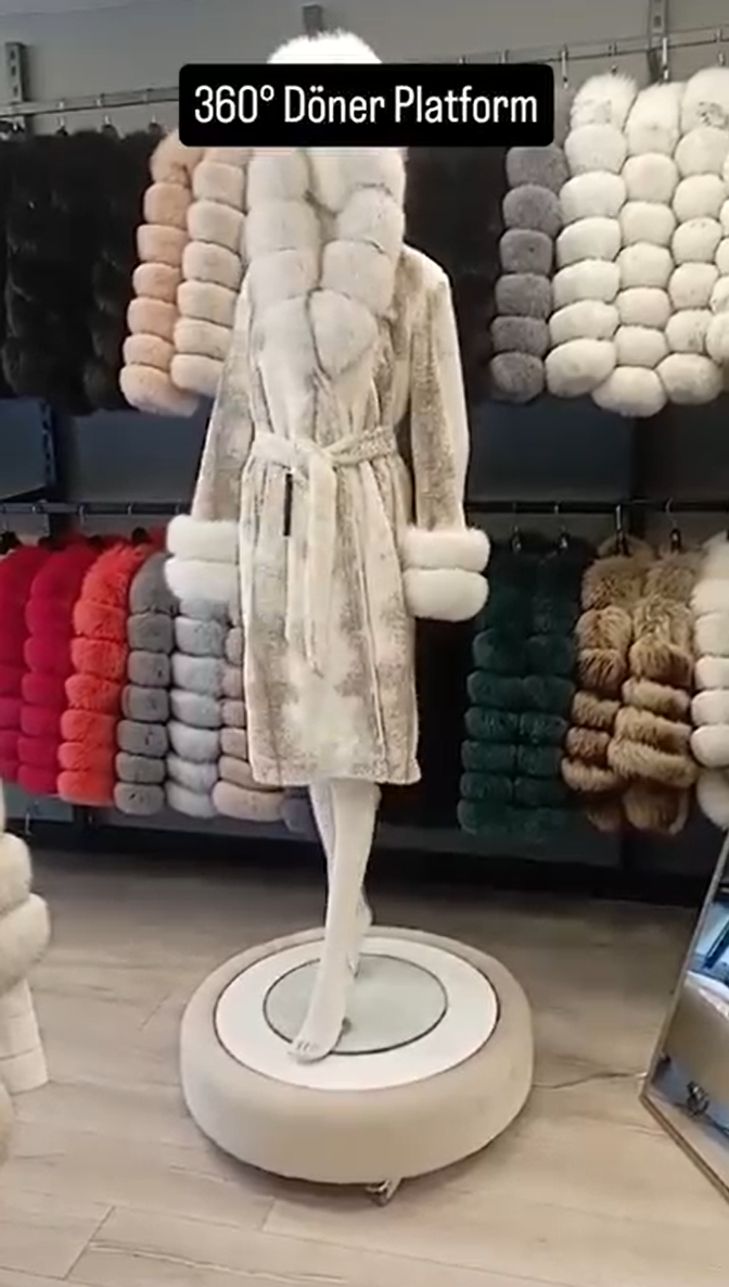 Özel üretim döner stand örnek