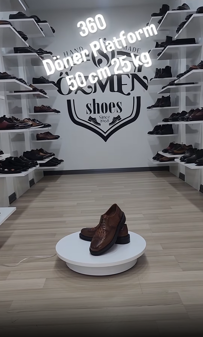 Ayakkabı döner stand görseli